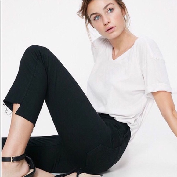 MOTHER INSIDER STEP FRAY BLACK JEAN - Picture 2 of 10